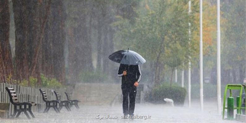 تداوم بارش باران و وزش باد در بعضی استانها
