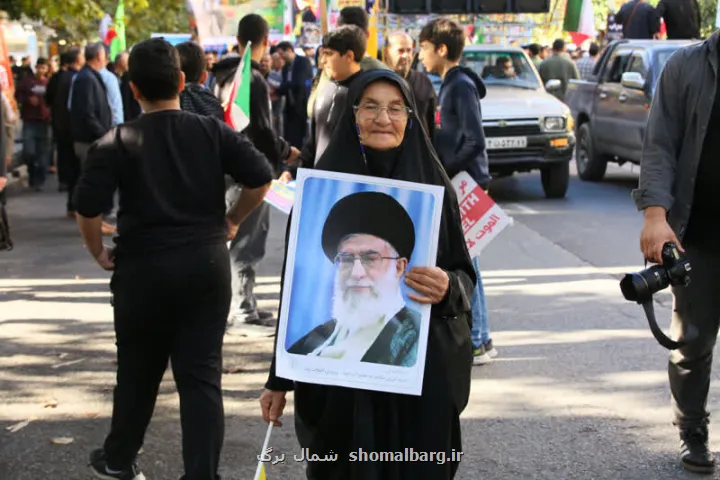 مراسم راهپیمایی 13 آبان در مازندران به علاوه تصاویر