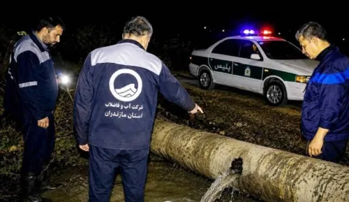 ناکامی برداشت شبانه آب شرب از خط انتقال آمل بابلسر
