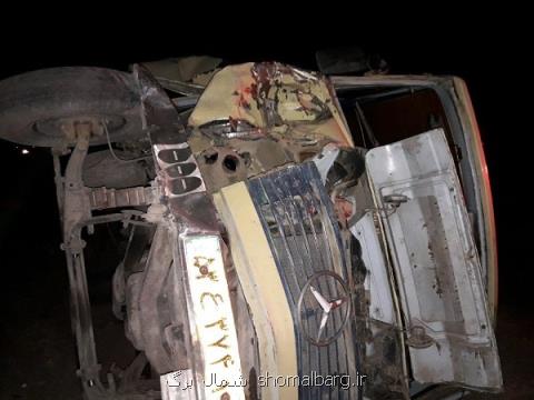 واژگونی مینی بوس در مازندران، ۱۶ نفر مصدوم شدند