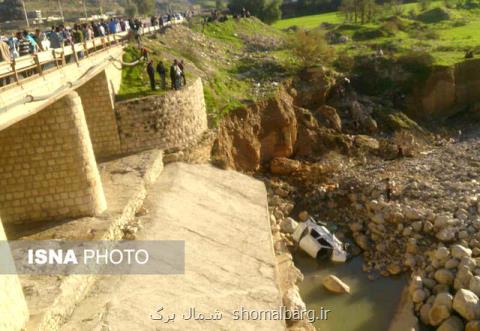 سقوط مرگبار یك پراید به كانال آب در شقت گیلان