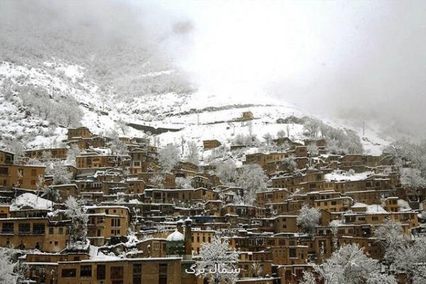 برف روبی بناهای تاریخی در ماسوله