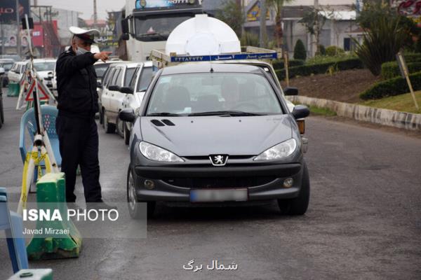 برگشت ۱۶ هزار خودرو از مبادی ورودی به شهرهای مازندران